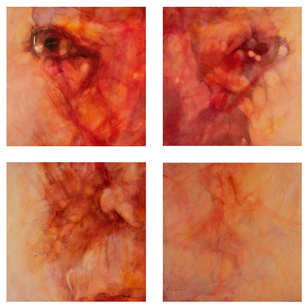 © 'Parallax' 2008 polyptic, acrylic on canvas Peteris Ciemitis